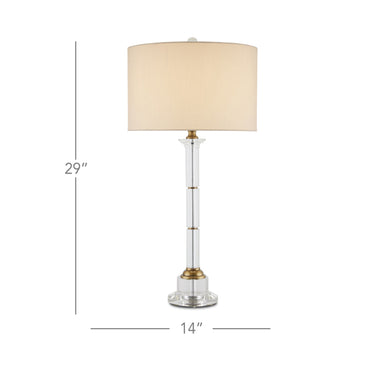 Currey & Company 29" Lothian Clear Table Lamp 4