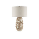 Currey & Company 29" Sugar Cube Ivory Table Lamp 3