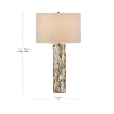Currey & Company 30.25" Colevile Horn Table Lamp 5