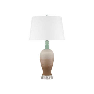 Currey & Company 30.25" Happy 80's Brown & Pale Blue Table Lamp 2