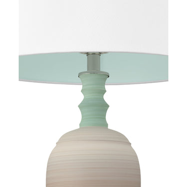 Currey & Company 30.25" Happy 80's Brown & Pale Blue Table Lamp 4