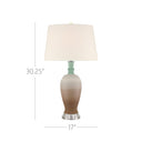 Currey & Company 30.25" Happy 80's Brown & Pale Blue Table Lamp 6