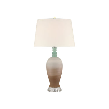 Currey & Company 30.25" Happy 80's Brown & Pale Blue Table Lamp 