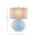 Currey & Company 30.5" Laconia Optic Crystal Table Lamp 8