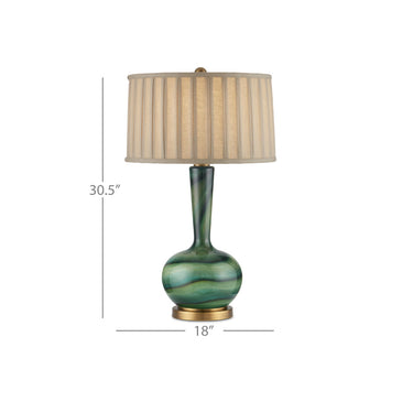 Currey & Company 30.5" Lamartine Green Table Lamp 8