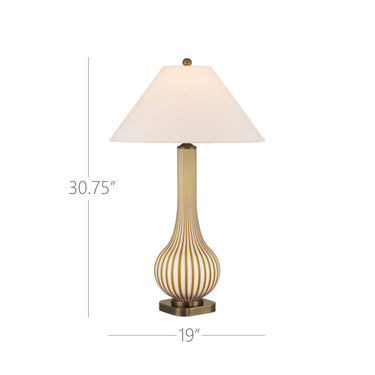 Currey & Company 30.75" Striae Table Lamp 5