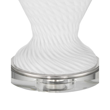 Currey & Company 30.75" Zeta White Table Lamp 1