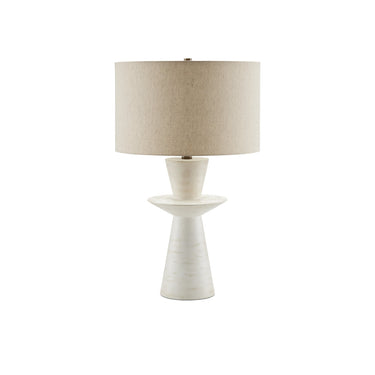 Currey & Company 30" Cantata White Table Lamp 3