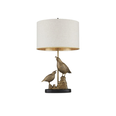 Currey & Company 30" Codorniz Brass 2-Light Table Lamp 3