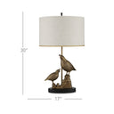 Currey & Company 30" Codorniz Brass 2-Light Table Lamp 6