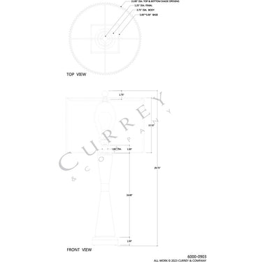 Currey & Company 30" Edelmar Table Lamp 5