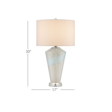 Currey & Company 30" Floating Cloud Blue Gray Table Lamp 5
