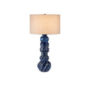 Currey & Company 31.0" Undersea Dark Blue Ceramic Table Lamp 