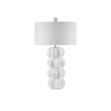 Currey & Company 31.25" Saliszzole White Table Lamp 4
