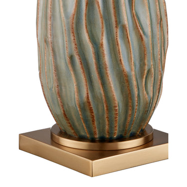Currey & Company 31.25" Water-borne Green Table Lamp 1