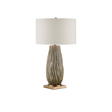 Currey & Company 31.25" Water-borne Green Table Lamp 3