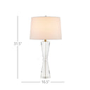Currey & Company 31.5" Duveen Optic Crystal Table Lamp 8