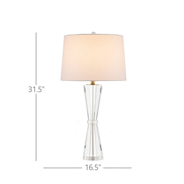 Currey & Company 31.5" Duveen Optic Crystal Table Lamp 8