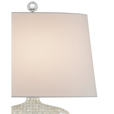 Currey & Company 31.5" Gerri White Dot Table Lamp 2