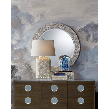 Currey & Company 31.5" Gerri White Dot Table Lamp 6