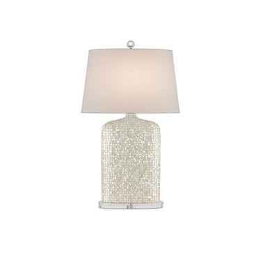 Currey & Company 31.5" Gerri White Dot Table Lamp 