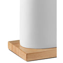 Currey & Company 31.5" Musing White Composite and Wood Table Lamp 1