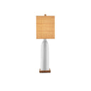 Currey & Company 31.5" Musing White Composite and Wood Table Lamp 4