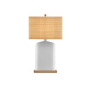 Currey & Company 31.5" Musing White Composite and Wood Table Lamp 