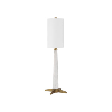 Currey & Company 31.75" Munroe White Table Lamp 4