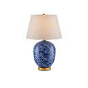 Currey & Company 31" Nami Blue Table Lamp 