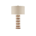 Currey & Company 31" Tia Wood & Bone Table Lamp 3