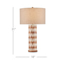 Currey & Company 31" Tia Wood & Bone Table Lamp 5
