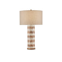 Currey & Company 31" Tia Wood & Bone Table Lamp 