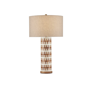 Currey & Company 31" Tia Wood & Bone Table Lamp 
