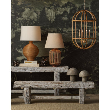 Currey & Company 32.25" Susel Rattan Table Lamp 4