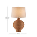 Currey & Company 32.25" Susel Rattan Table Lamp 5