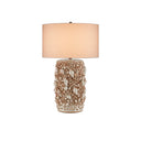 Currey & Company 32.5" Corfu Ivory Ceramic Table Lamp 
