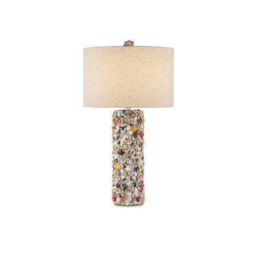 Currey & Company 32.5" Festoon Multi-Color Shell Table Lamp 
