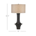 Currey & Company 32.5" Silvestri Black Table Lamp 4