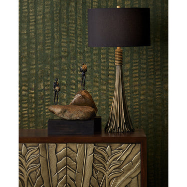 Currey & Company 33.0" Baroque Cast Brass Table Lamp 6