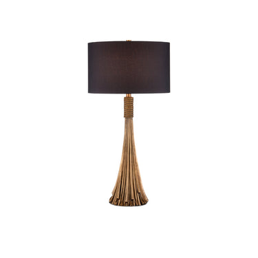 Currey & Company 33.0" Baroque Cast Brass Table Lamp 