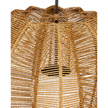 Currey & Company 33.25" Barbary Fluted Outdoor 1-Light Pendant 3