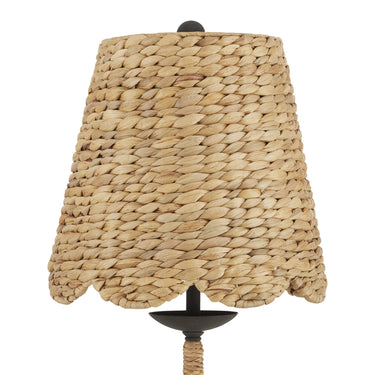Currey & Company 33.5" Annabelle Water Hyacinth Table Lamp 1