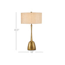 Currey & Company 33.5" Cheenee Brass Table Lamp 5