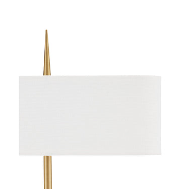Currey & Company 34.5" Caldwell 2-Light Brass Table Lamp 3