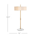 Currey & Company 34.5" Caldwell 2-Light Brass Table Lamp 7