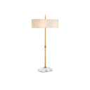 Currey & Company 34.5" Caldwell 2-Light Brass Table Lamp 