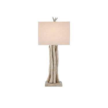 Currey & Company 34" Driftwood Whitewash Table Lamp 3