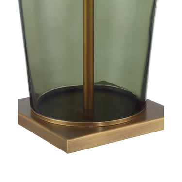 Currey & Company 34" Olive Green Table Lamp 1