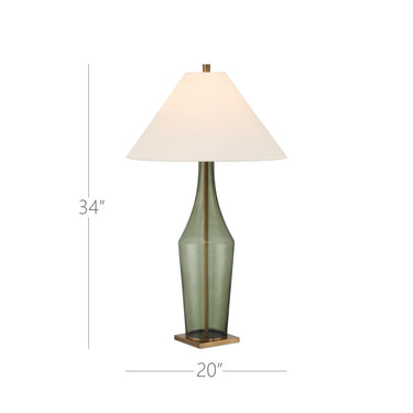 Currey & Company 34" Olive Green Table Lamp 4